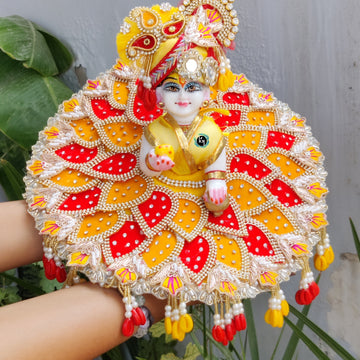 Beautiful diwali special dress for laddu gopal ji with pagdi and choli