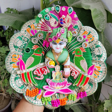 Premium shubh labh poshak for laddu gopal ji with pagdi and choli