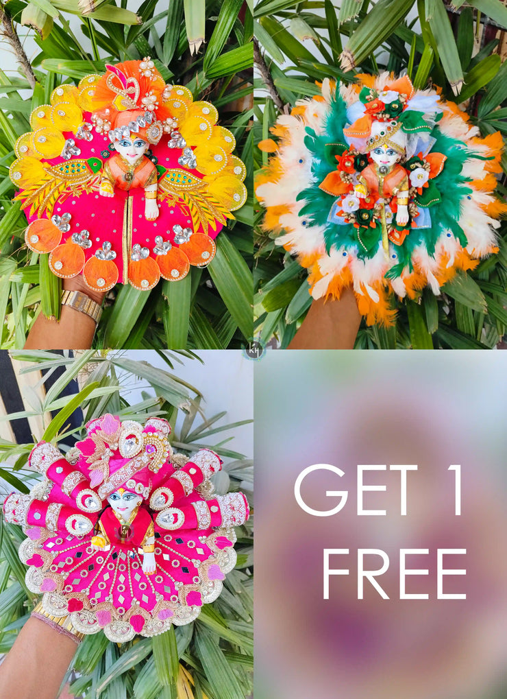 Festival's Special combo of 3 Heavy dress + (Get 1 Free) 1 Heavy Dress (Random design)