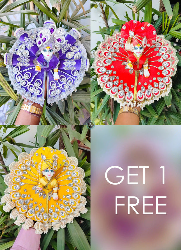 Festival's Special combo of 3 Heavy dress + (Get 1 Free) 1 Heavy Dress (Random design)