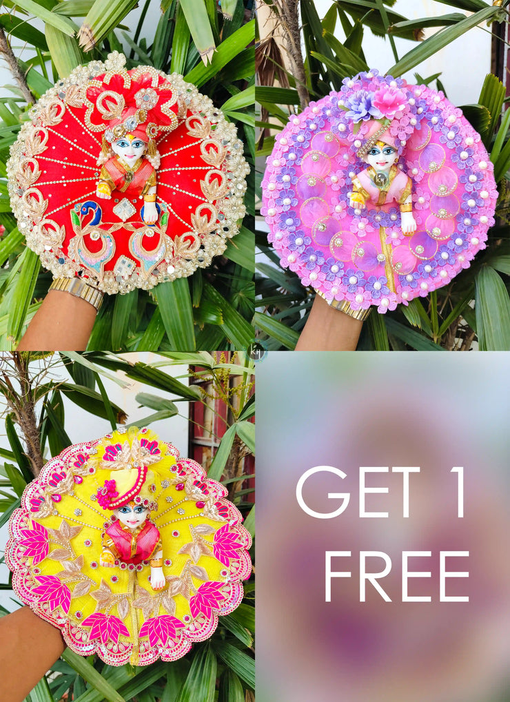 Festival's Special combo of 3 Heavy dress + (Get 1 Free) 1 Heavy Dress (Random design)