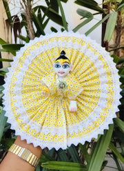 cotton lace dress for laddu gopal ji (pack of 4) (Random color)