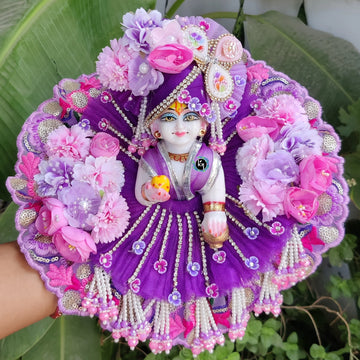 Beautiful heavy poshak for laddu gopal ji withu pagdi and choli