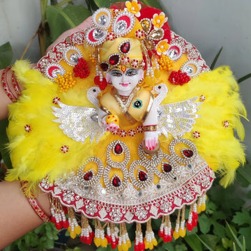 Premium Designer Poshak for Laddu Gopal ji with pagdi and choli