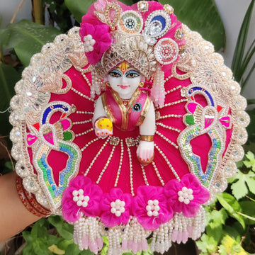 Designer Heavy Dress for Laddu Gopal Ji with Pagdi and Choli