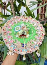 Janmashtmi special mor dress for laddu gopal ji with pagdi and choli