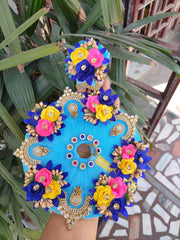 laddu gopal haar flower heavy dress with pagdi