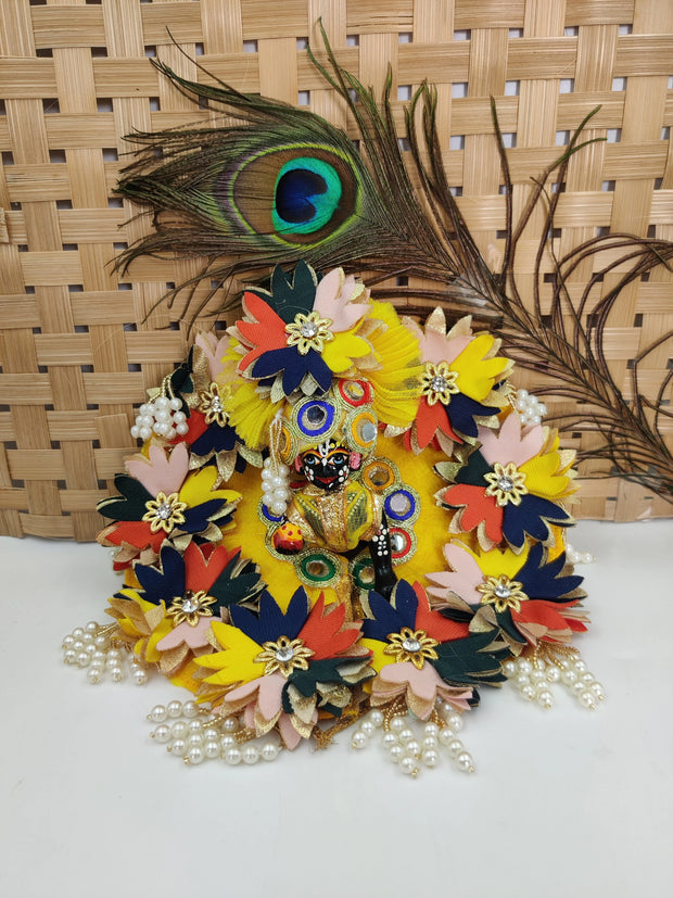 laddu gopal yellow flower latkan