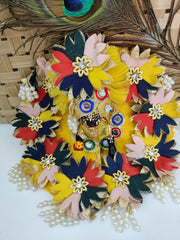 laddu gopal yellow flower latkan