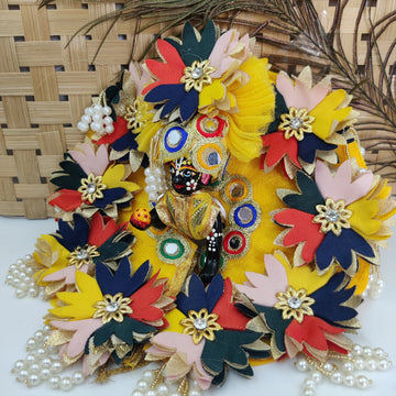 laddu gopal yellow flower latkan