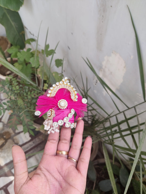 laddu gopal pink haar latkan