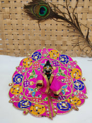 Zari work heavy summer dress for laddu gopal ji