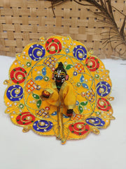 Zari work heavy summer dress for laddu gopal ji