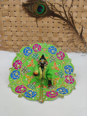 Zari work heavy summer dress for laddu gopal ji