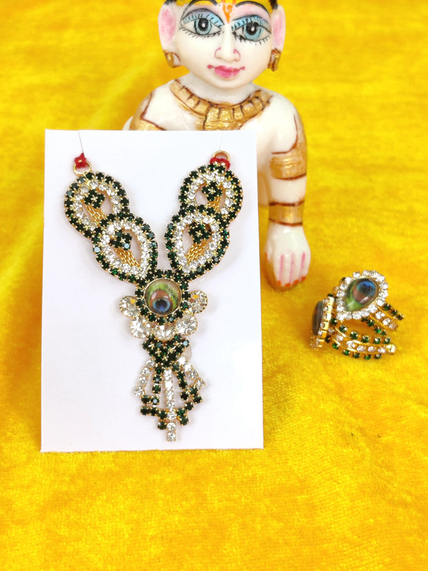 ladoo gopal mala and kangan combo suitable for 2-7no. laddu gopal ji (KH-041)