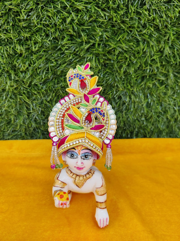 Zari mukut for laddu gopal ji (ML-08)