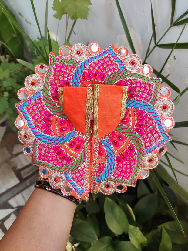 Flower design heavy summer dress for laddu gopal ji