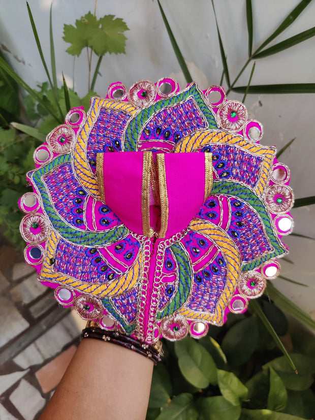 Flower design heavy summer dress for laddu gopal ji