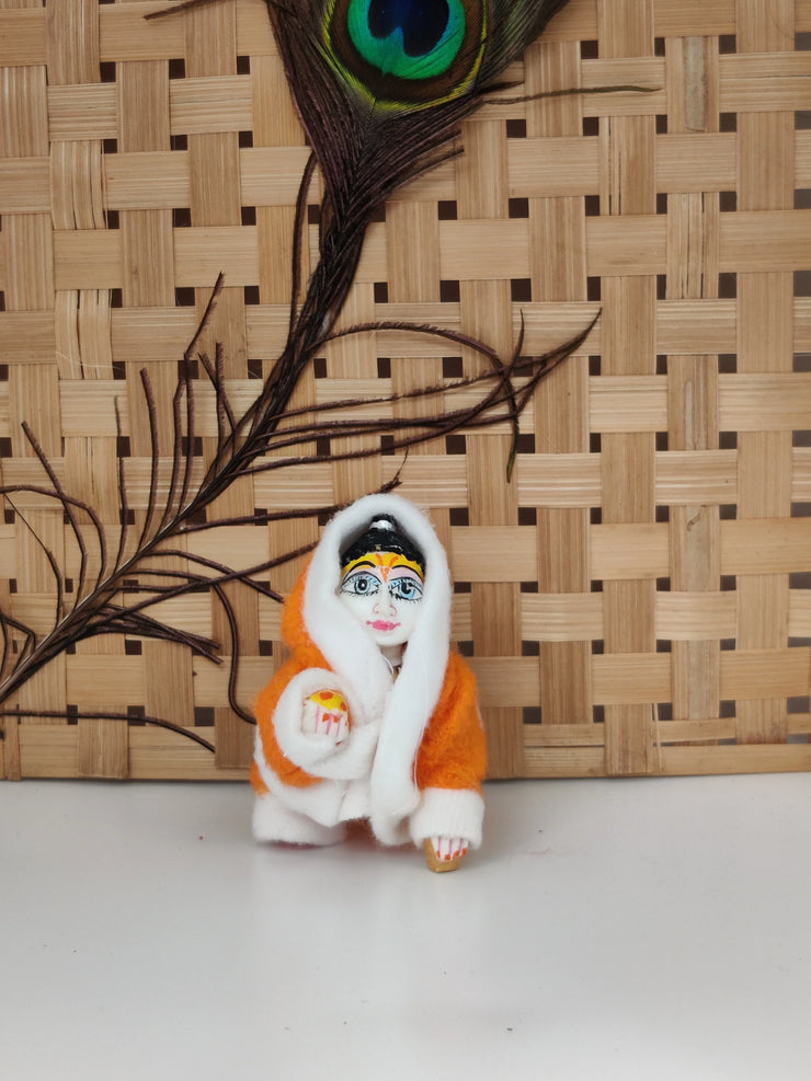 Laddu gopal monkey suit for winter pack of 6 (RANDOM PRINT AND COLOUR)