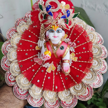 Royal Premium Heavy Laddu Gopal Dress with pagdi and choli