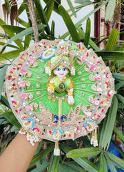 Janmashtmi special mor dress for laddu gopal ji with pagdi and choli