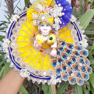 Tradiitonal poshak for laddu gopal ji with pagdi and choli