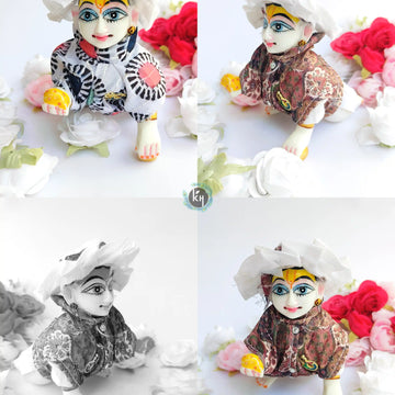 Laddu gopal modi jacket suit for summer pack of 2 (RANDOM PRINT AND COLOUR)