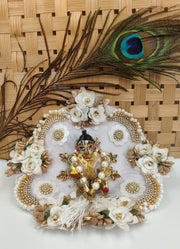 laddu gopal full white heavy dress with pagdi