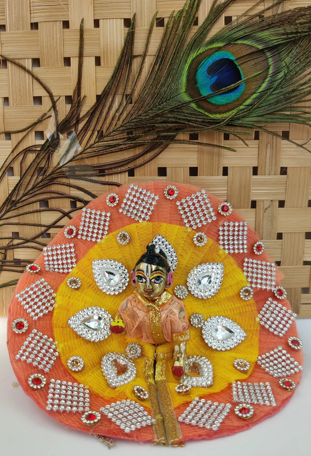 laddu gopal heavy dress with pagdi