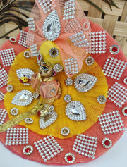 laddu gopal heavy dress with pagdi