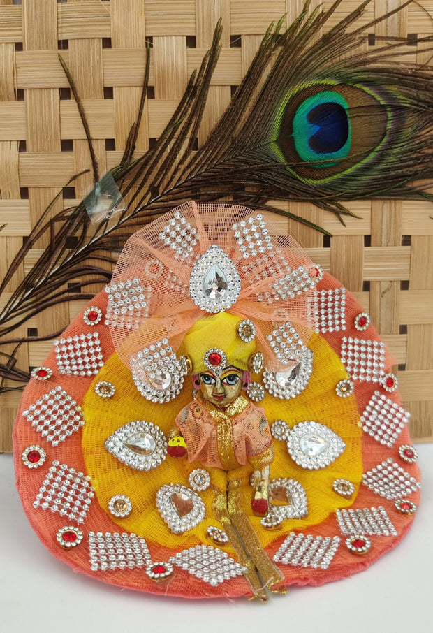 laddu gopal heavy dress with pagdi