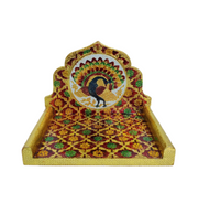 fancy singhasan for laddu gopal ji , wooden material