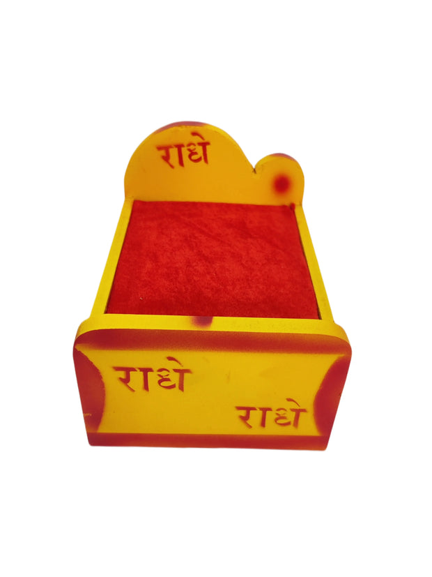 radhey radhey wooden bed for laddu gopal ji