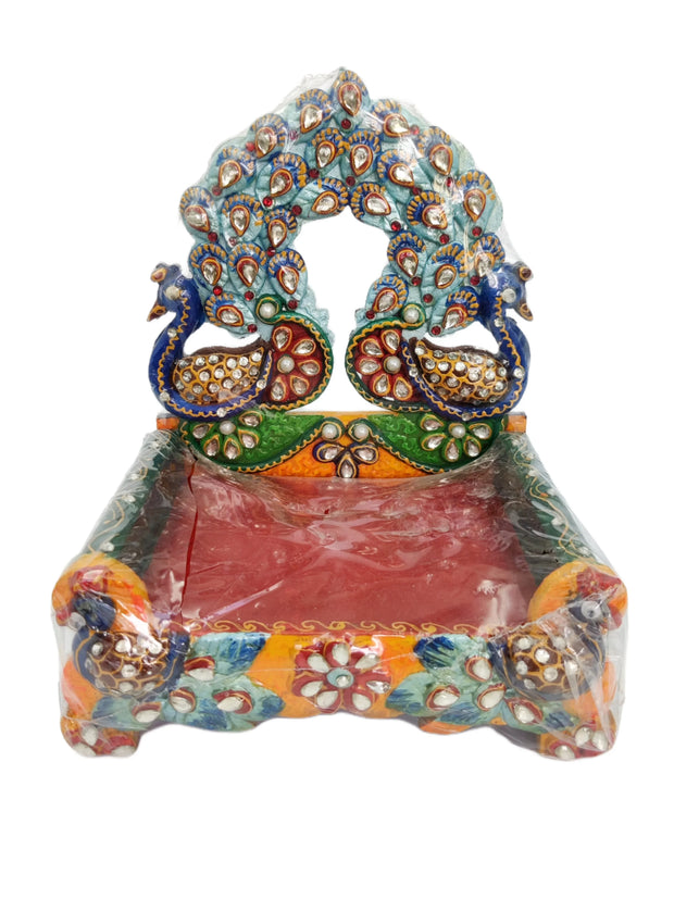 laddu gopal fancy singhasan peacock design