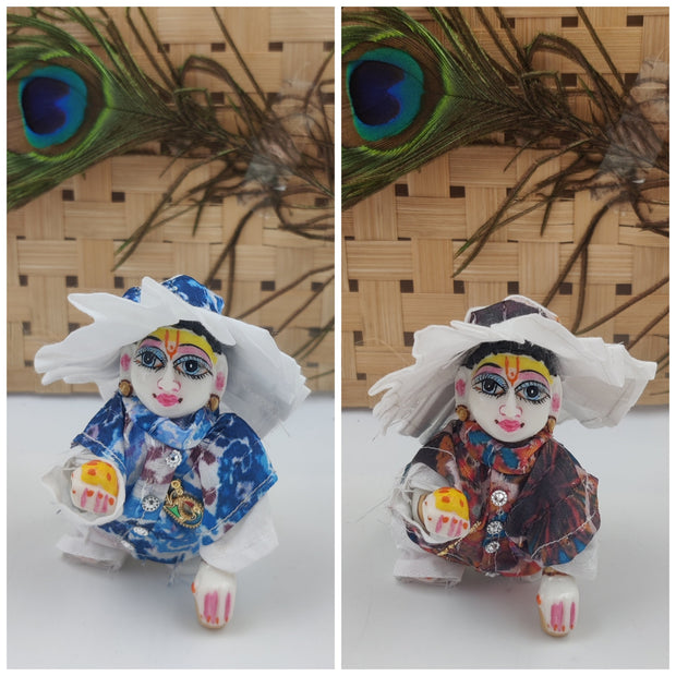 Laddu gopal modi jacket suit for summer pack of 2 (RANDOM PRINT AND COLOUR)