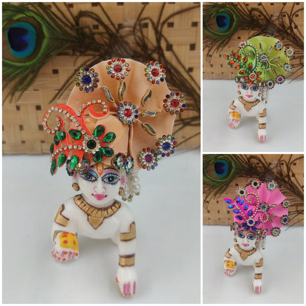 fancy pagdi for laddu gopal ji pack of 3