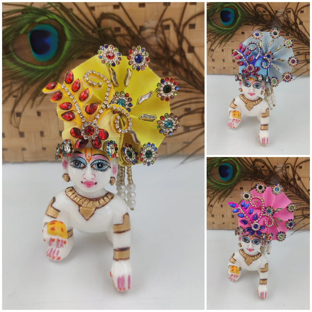 fancy pagdi for laddu gopal ji pack of 3