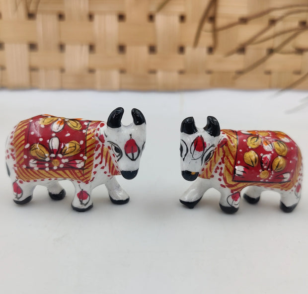 Brij Sugandha Ladoo Gopal Toy Pair – for Gifting & Lord Krishna Temple & Janmashtmi Decoration (Cow)