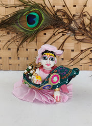 Gujarati western summer dress for laddu gopal ji and radhe rani (pack of 2)[Random color]