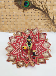 Triangle design heavy summer dress for laddu gopal ji