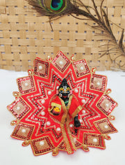 Triangle design heavy summer dress for laddu gopal ji