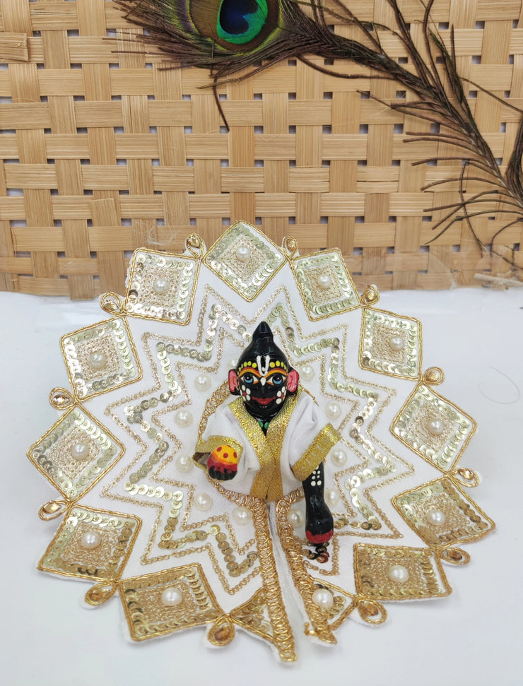 Triangle design heavy summer dress for laddu gopal ji