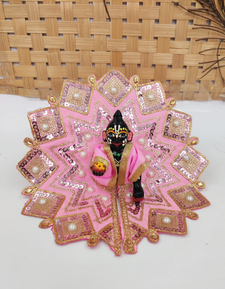 Triangle design heavy summer dress for laddu gopal ji