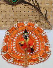 Ribbon rounds moti heavy summer dress for laddu gopal ji