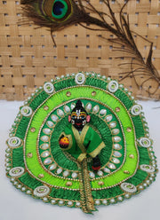 Ribbon rounds moti heavy summer dress for laddu gopal ji