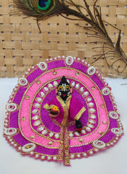 Ribbon rounds moti heavy summer dress for laddu gopal ji