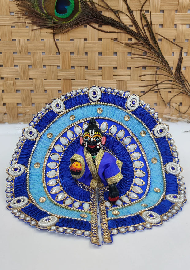 Ribbon rounds moti heavy summer dress for laddu gopal ji