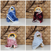 Laddu gopal shawl ponchu for winter pack of 6 (RANDOM PRINT AND COLOUR)