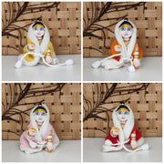 Laddu gopal dori ponchu for winter pack of 4 (RANDOM PRINT AND COLOUR)