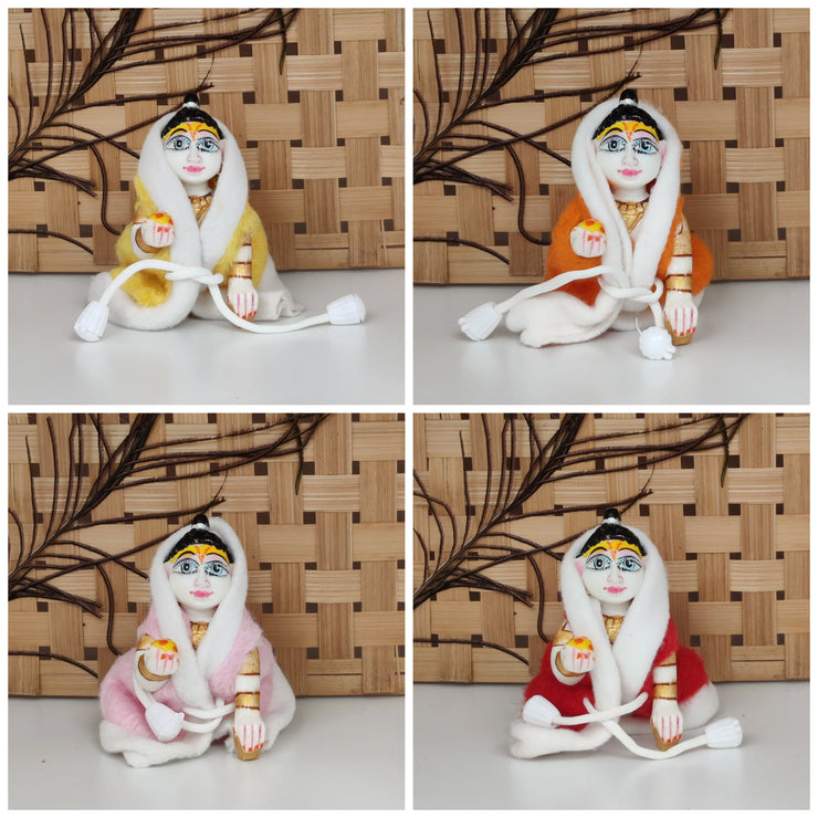 Laddu gopal dori ponchu for winter pack of 4 (RANDOM PRINT AND COLOUR)